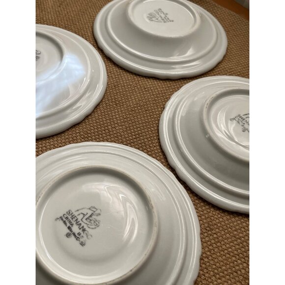 Shenango Berry Bowls & Bread Plates Set 8 Vtg Cottage Farmhouse Restaurant Ware - Picture 10 of 13